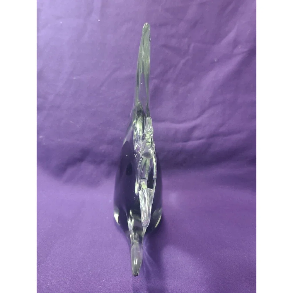 Murano STYLE  Angel Fish Blown Art Glass Colorful Paperweight